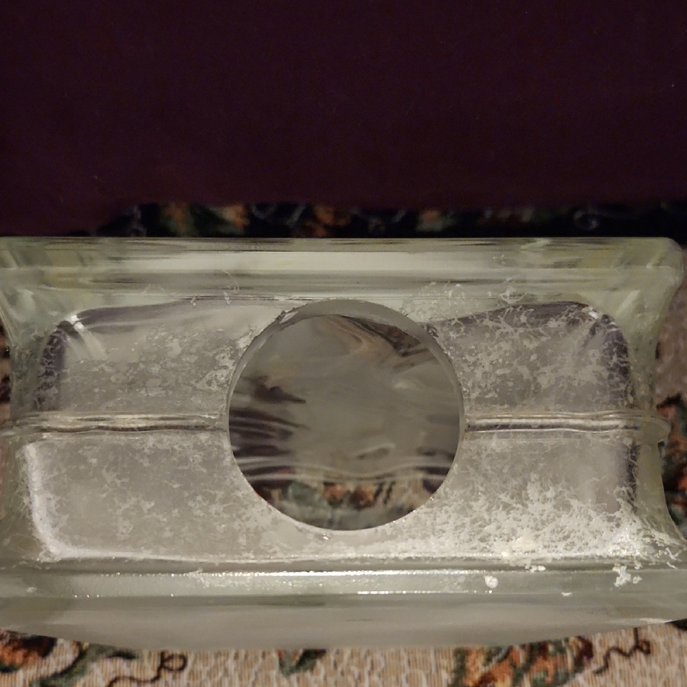 $40 Add On Cubed Frosted Glass Wolf Decor - Picture 11 of 11
